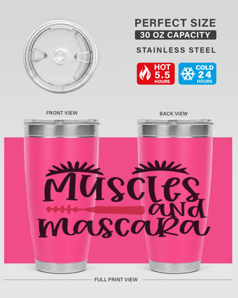 Muscles and mascara design Style 221#- make up- Tumbler