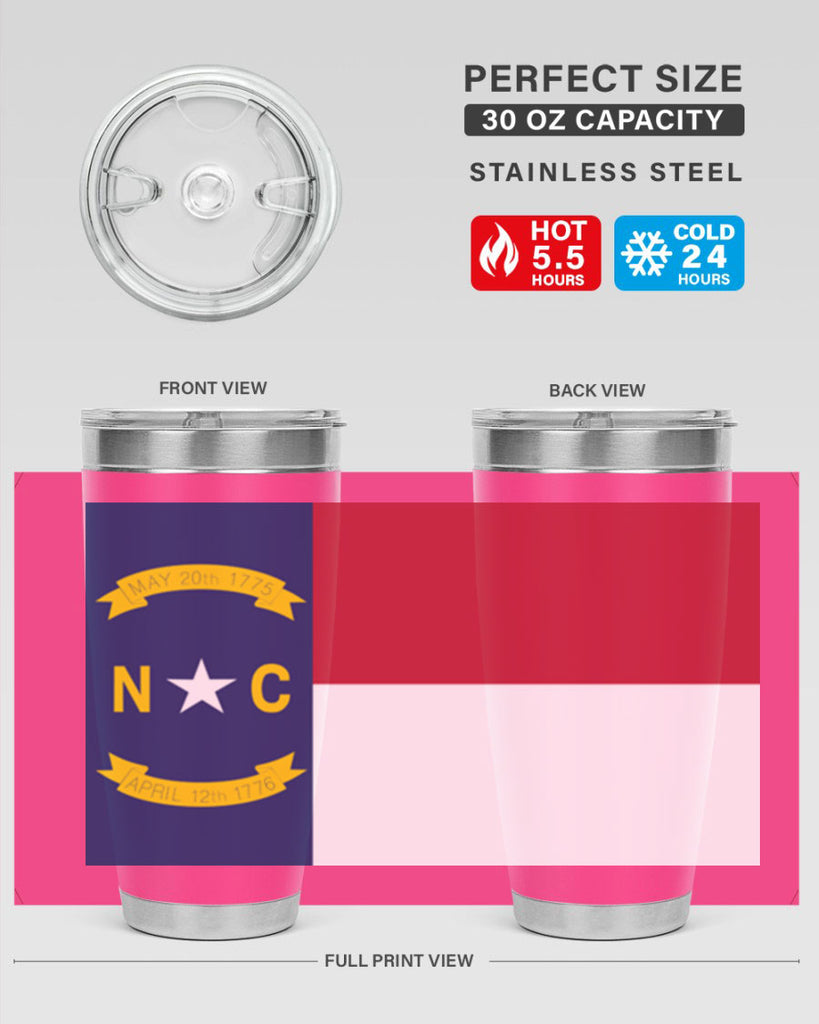 North Carolina 19#- Us Flags- Tumbler