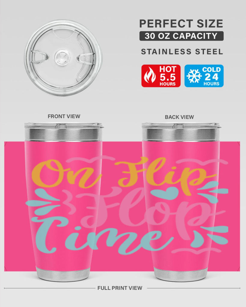 ON FLIP FLOP TIME Style 58#- summer- Tumbler