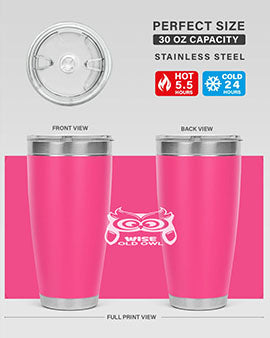Owl Lover Wise Old Owl A TurtleRabbit 13#- owl- Tumblers