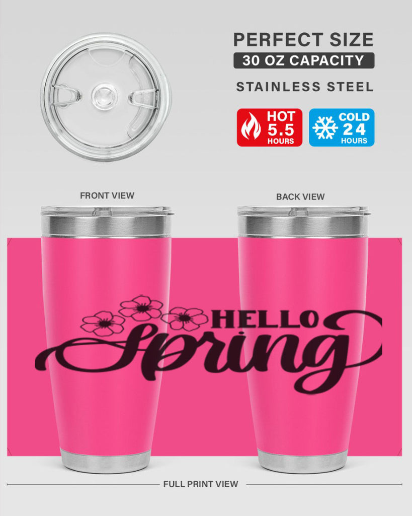 PNG_Hello Spring393#- spring- Tumbler