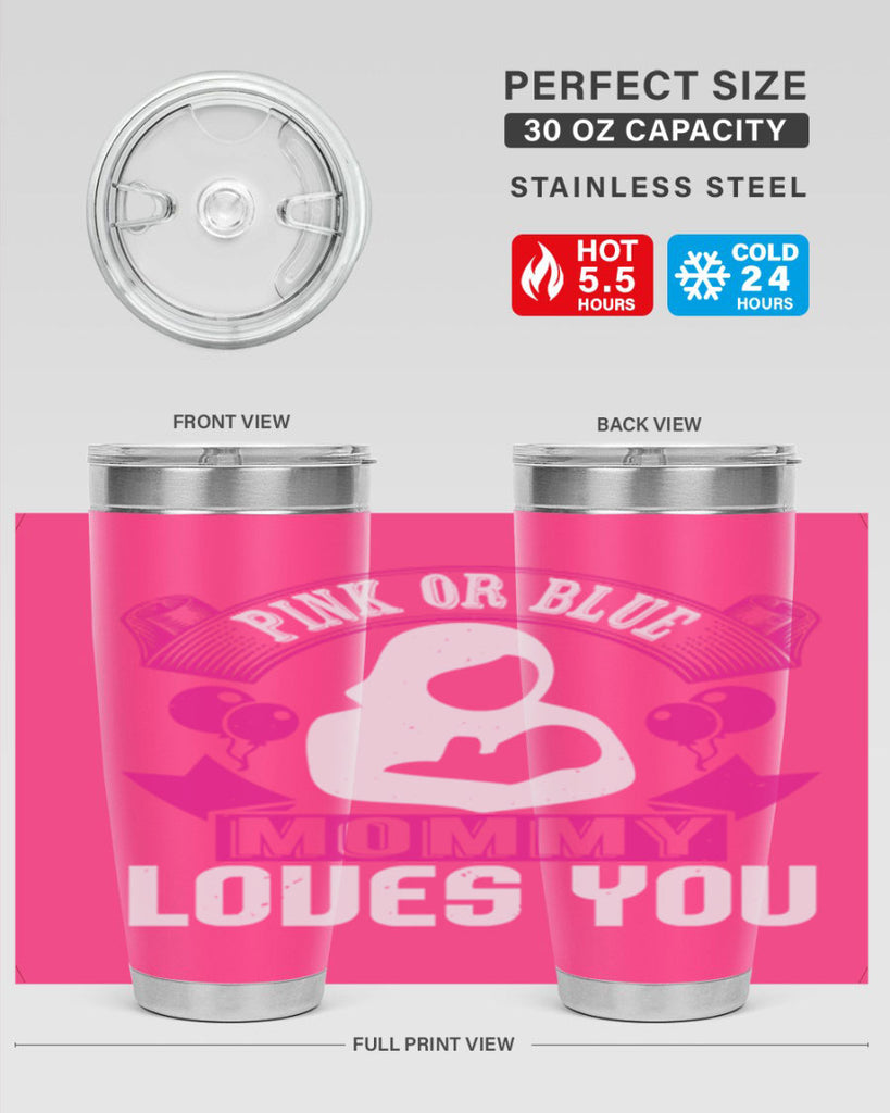 Pink or Blue Monny Loves You Style 178#- baby- tumbler