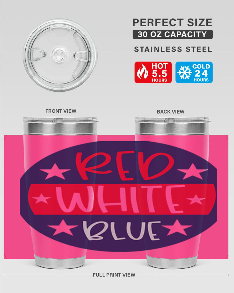 Red White Blue Style 170#- Fourt Of July- Tumbler