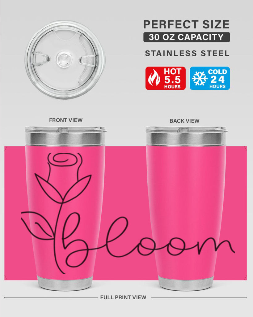 Rosebud line bloom400#- spring- Tumbler
