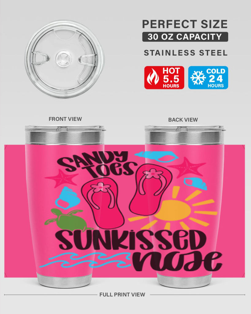 Sandy Toes Sunkissed Nose Style 27#- summer- Tumbler