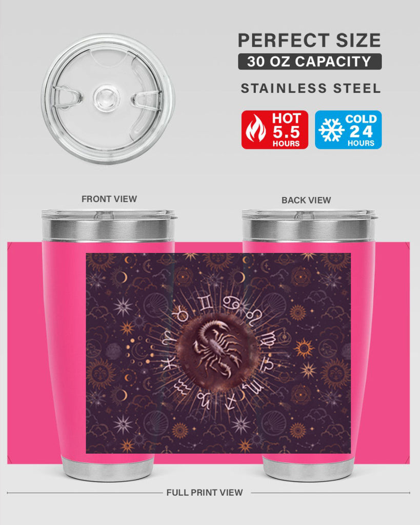 Scorpius Straight 466#- zodiac- Tumbler