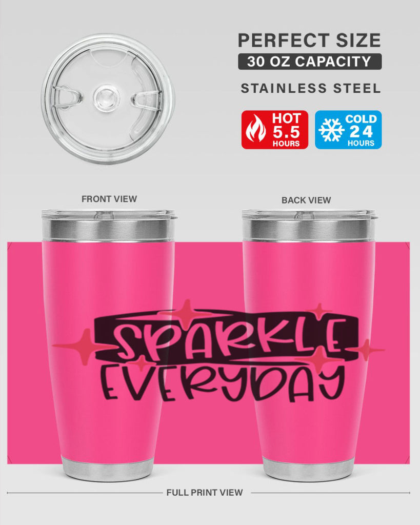 Sparkle Everyday Style 20#- make up- Tumbler