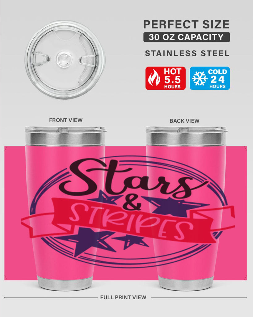 Stars StripeS Style 174#- Fourt Of July- Tumbler