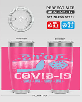 Stop covid Style 22#- corona virus- Tumbler