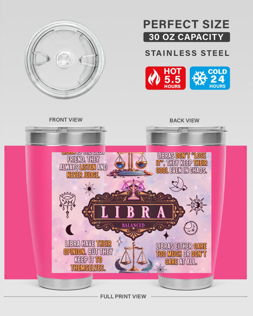 StraightLibra 474#- zodiac- Tumbler