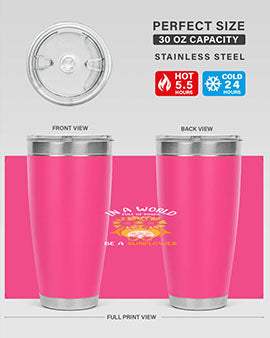 Sunflower Owl In A World A TurtleRabbit 18#- owl- Tumblers