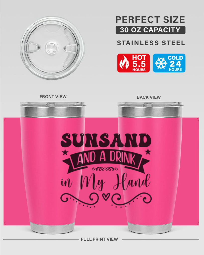 Sunsandandadrinkin 484#- zodiac- Tumbler
