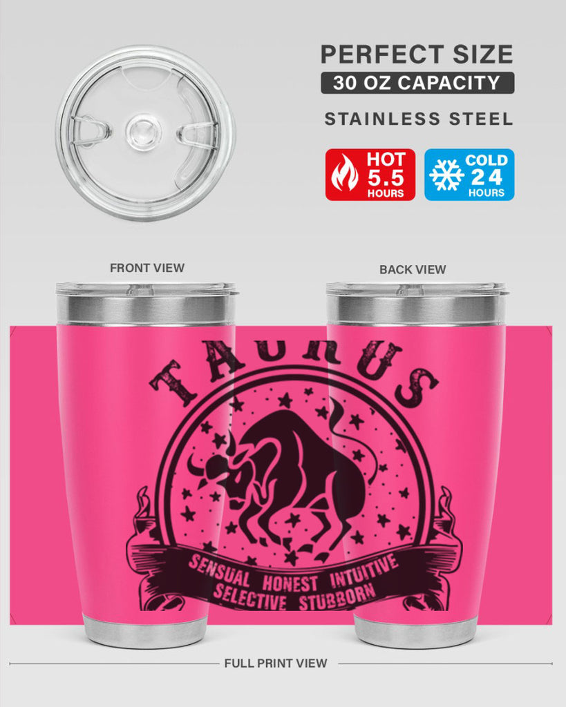 Taurus 5#- zodiac- Tumbler