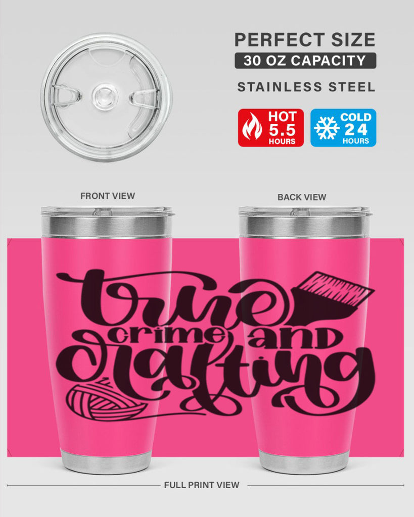 True Crime And Crafting 3#- crafting- Tumbler