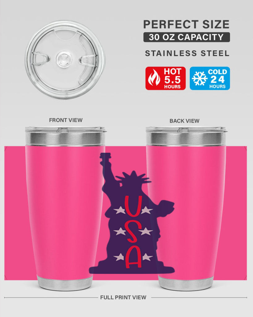 USA Style 181#- Fourt Of July- Tumbler