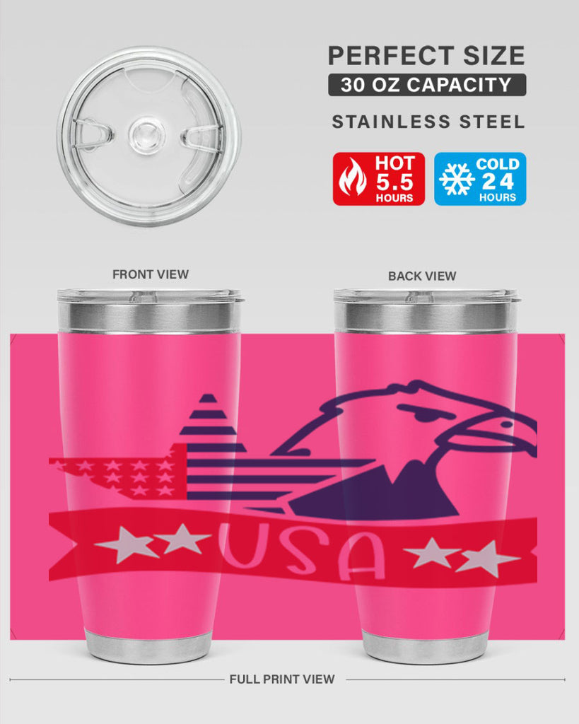 USA Style 182#- Fourt Of July- Tumbler