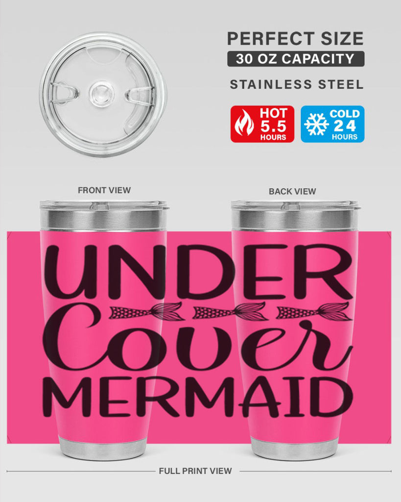 Under Cover Mermaid 647#- mermaid- Tumbler