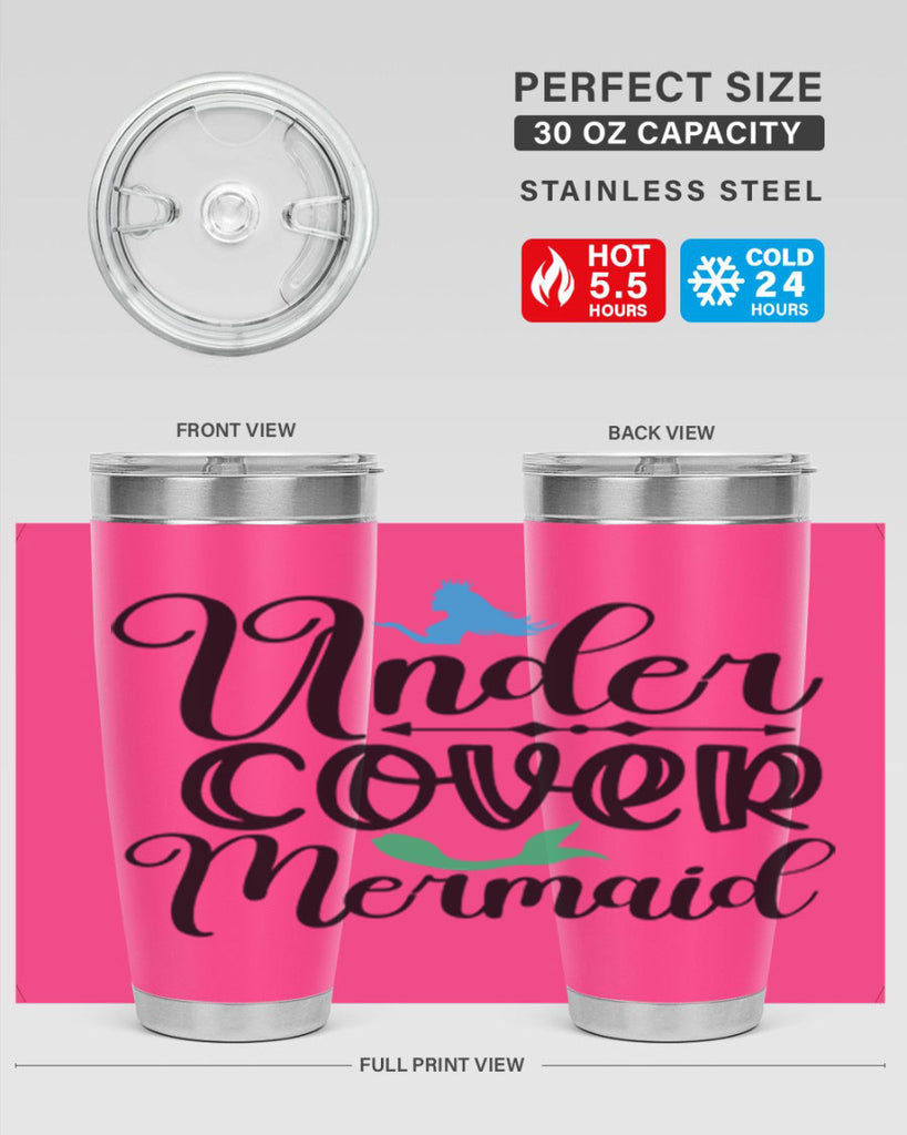 Under Cover Mermaid 651#- mermaid- Tumbler