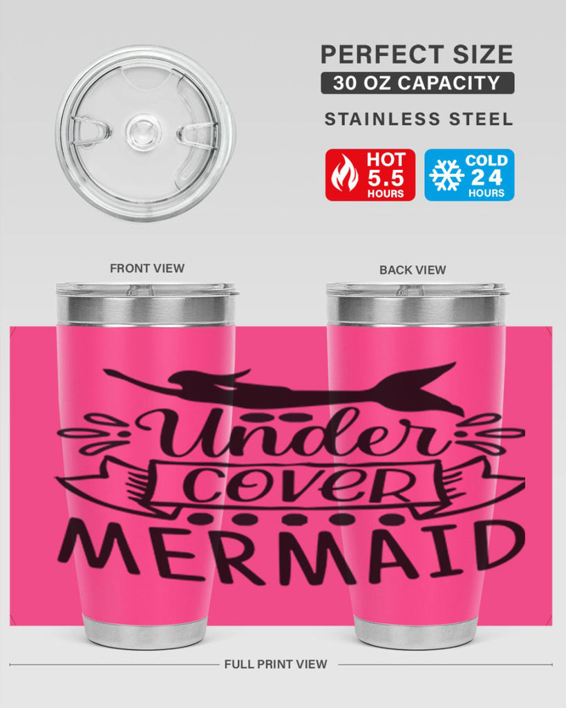 Under cover mermaid 645#- mermaid- Tumbler