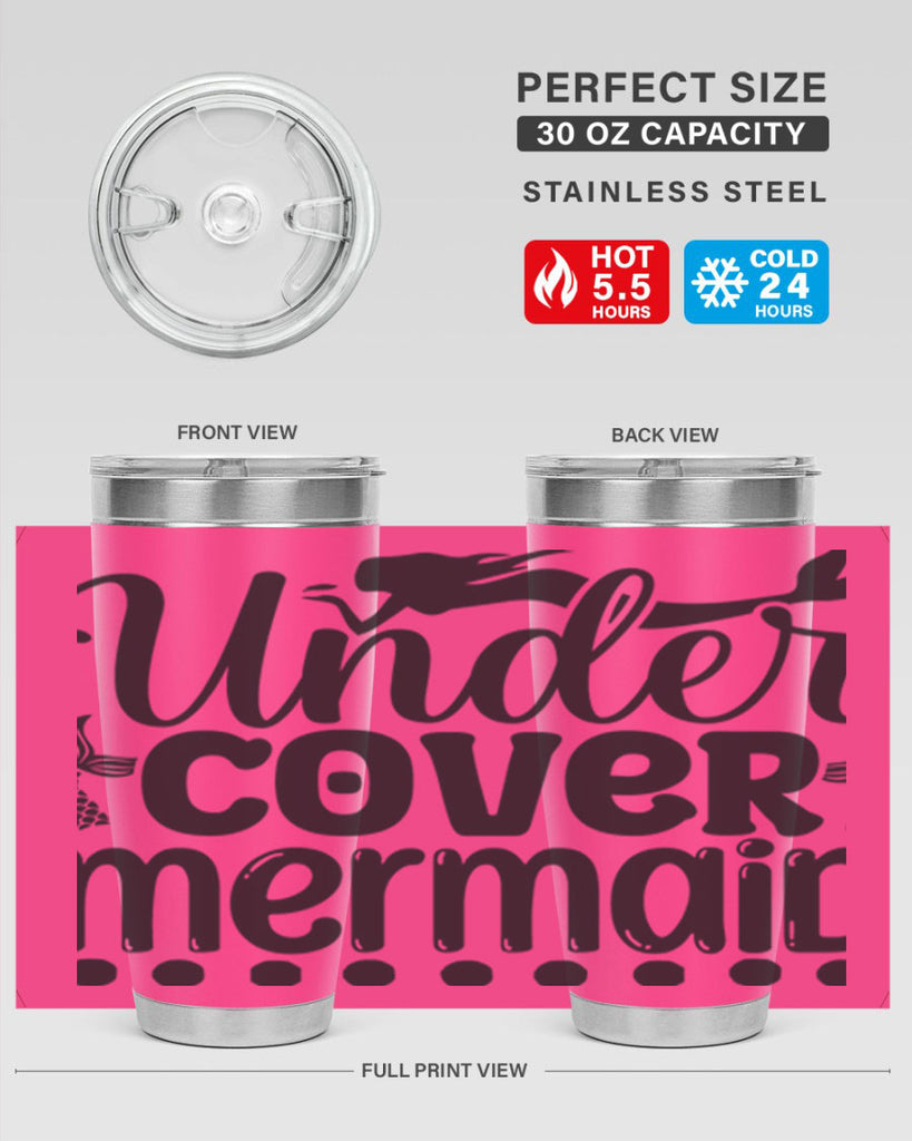 Under cover mermaid 649#- mermaid- Tumbler