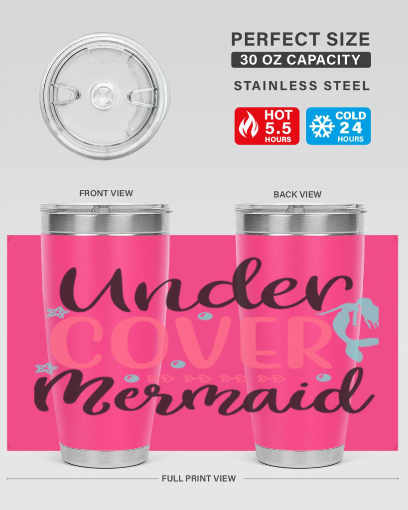 Undercover Mermaid 656#- mermaid- Tumbler