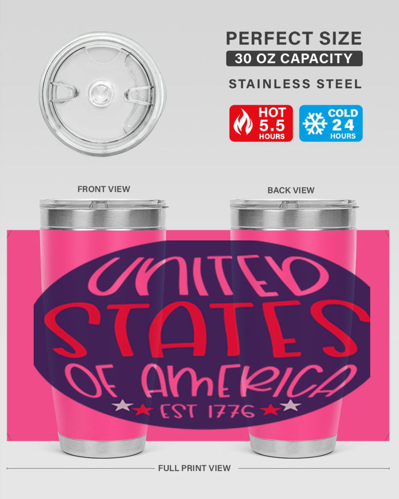 United States Of America Est Style 176#- Fourt Of July- Tumbler