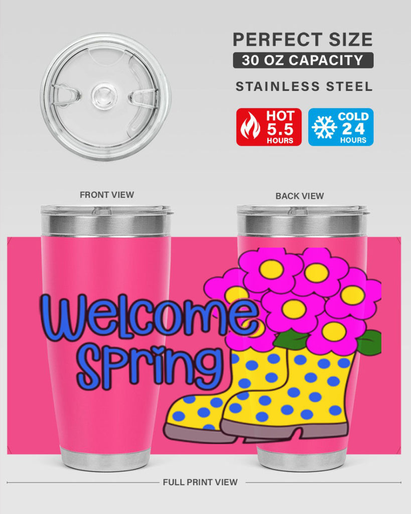 Welcome Spring rainboots page577#- spring- Tumbler