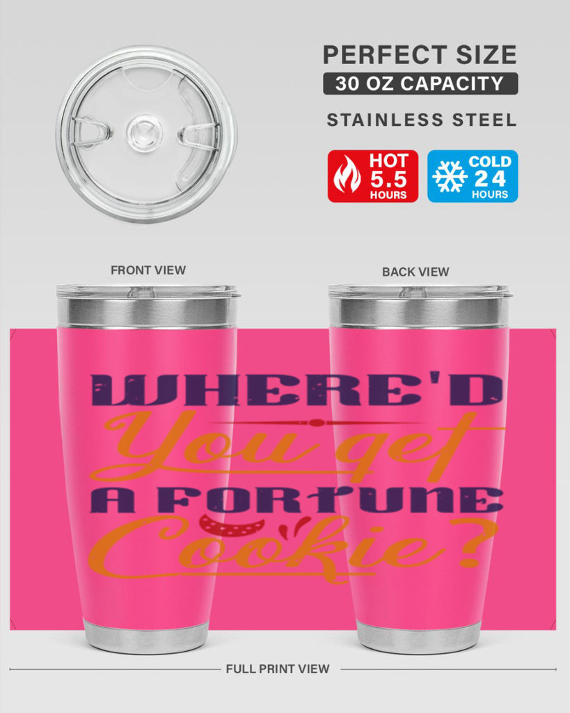 Whered you get that from a fortune cookie 14#- chess- Tumbler