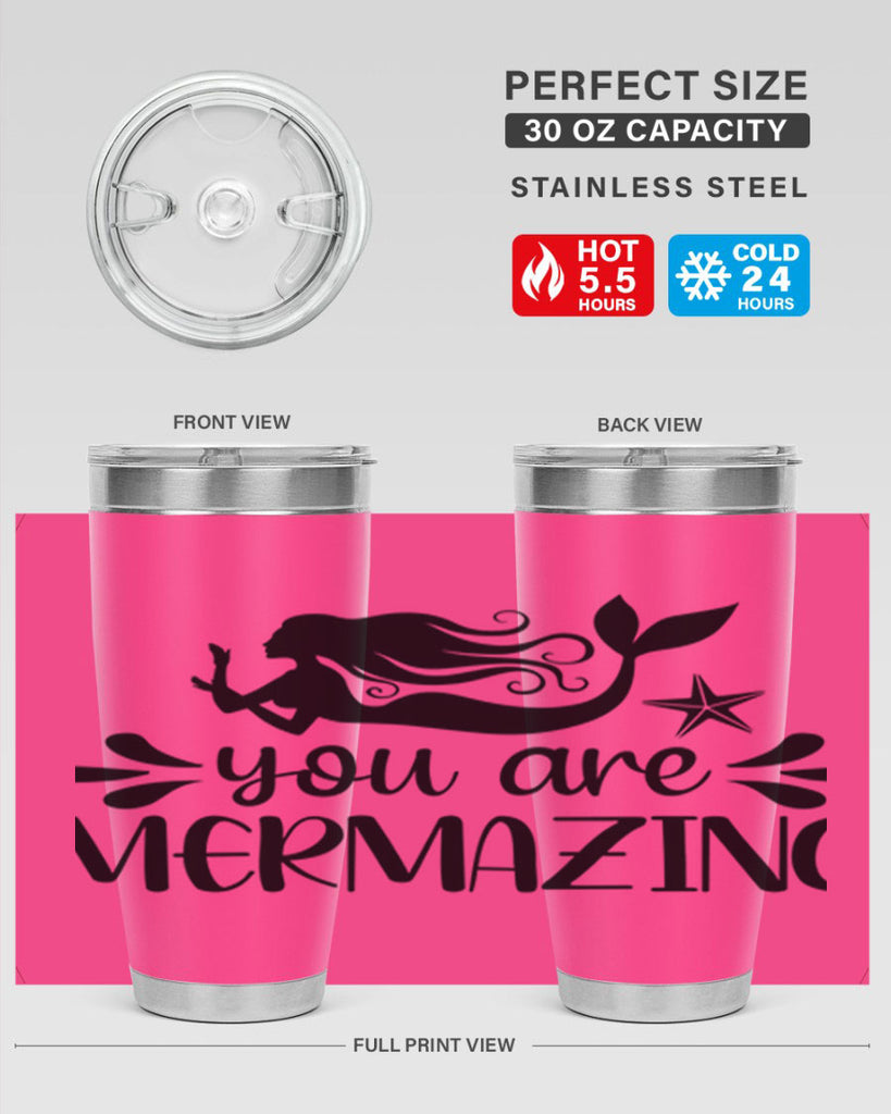 You are mermazing 687#- mermaid- Tumbler