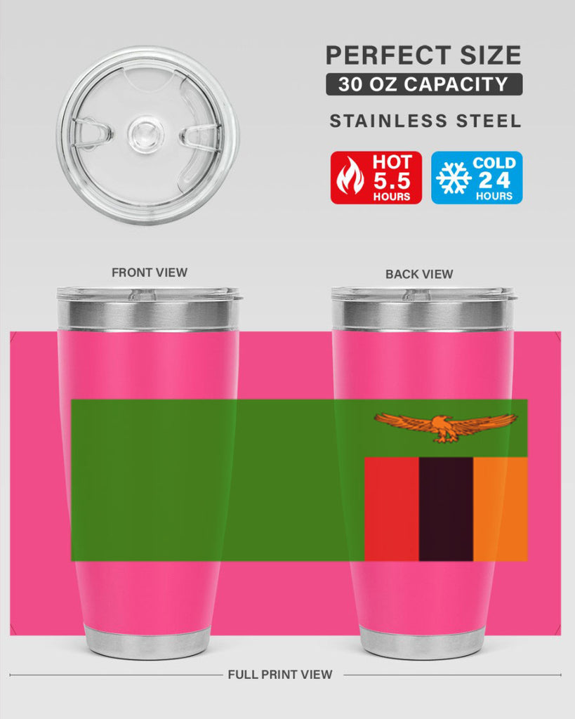 Zambia 2#- world flags- Tumbler