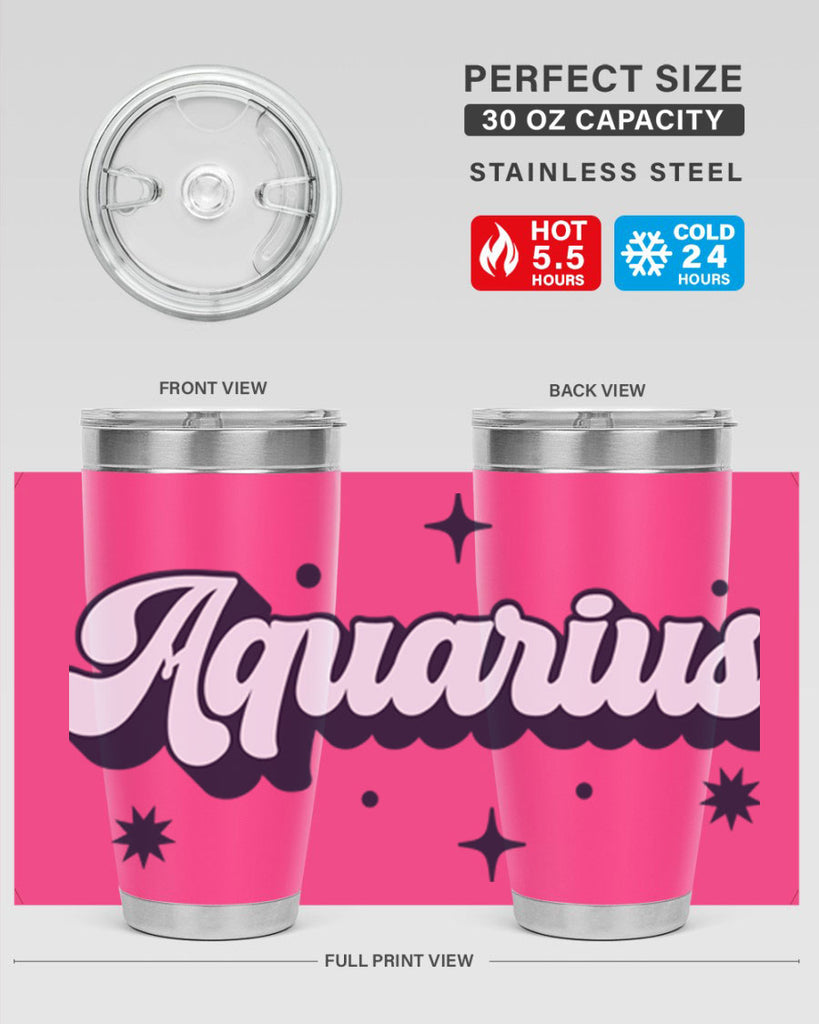 aquarius 82#- zodiac- Tumbler