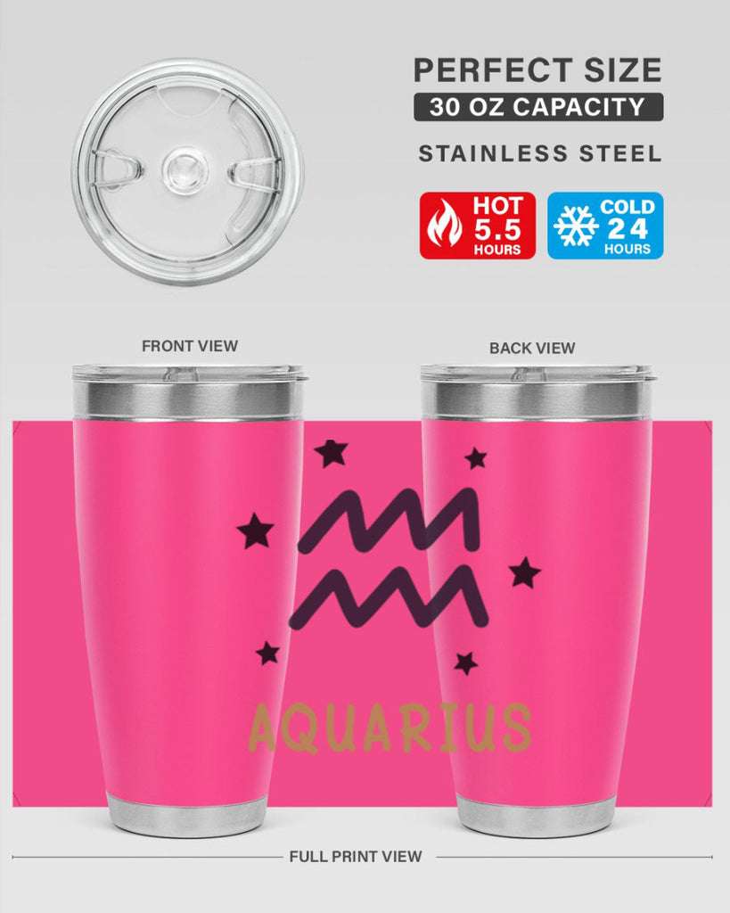 aquarius 83#- zodiac- Tumbler