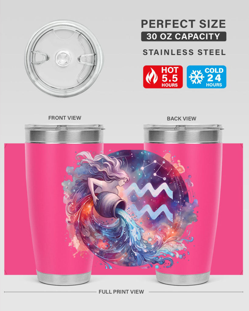 aquarius 90#- zodiac- Tumbler