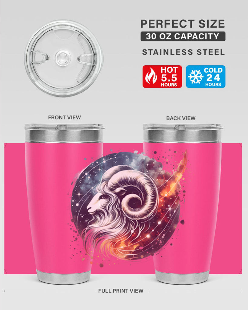aries 124#- zodiac- Tumbler