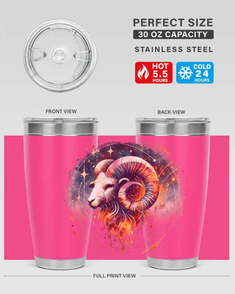 aries 125#- zodiac- Tumbler