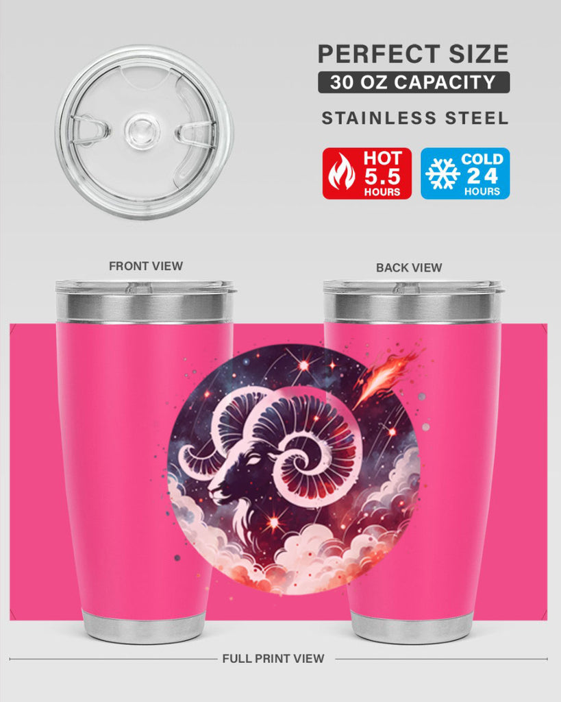 aries 140#- zodiac- Tumbler