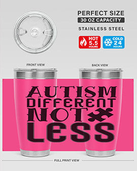 autism different not less Style 6#- autism- Tumbler