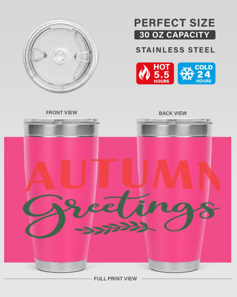 autumn greetings 14#- fall- Tumbler