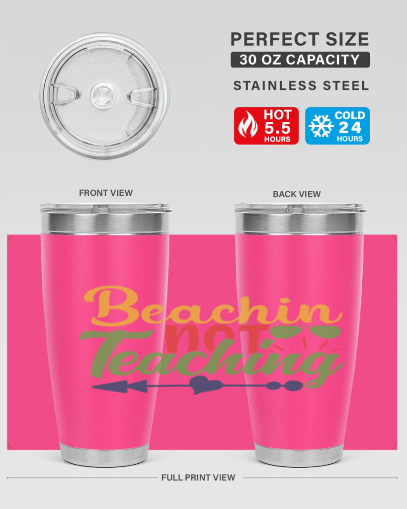 beachin not teaching Style 194#- teacher- tumbler