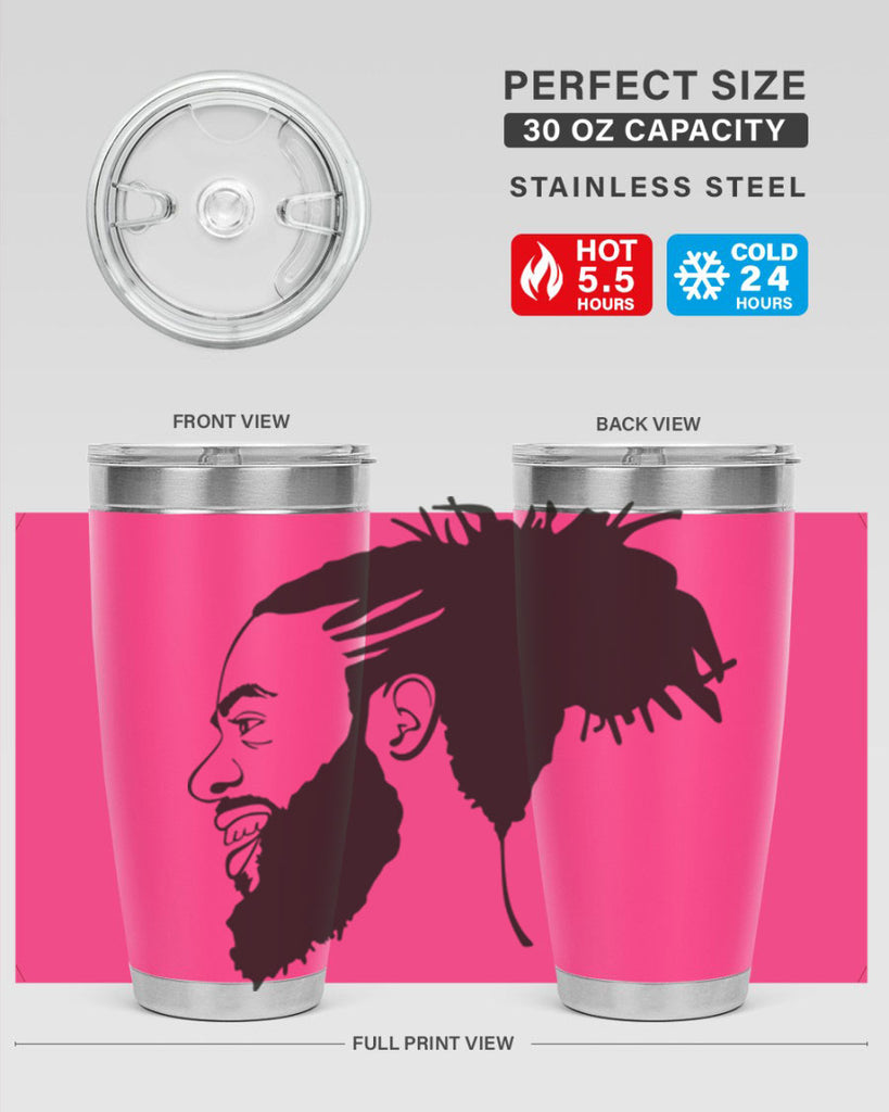 beardman 45#- black men - boys- tumbler