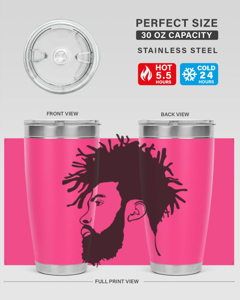 beardman 46#- black men - boys- tumbler