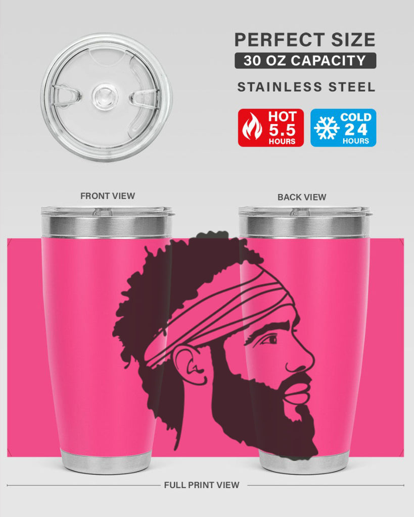 beardman 48#- black men - boys- tumbler
