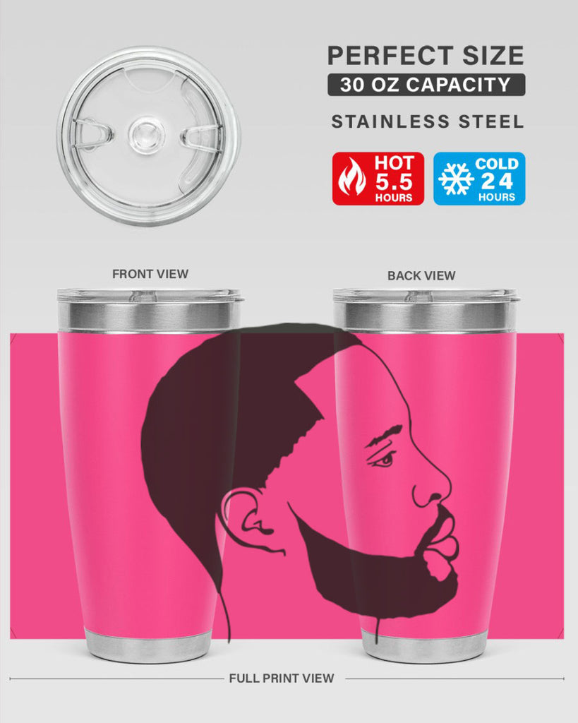beardman 54#- black men - boys- tumbler