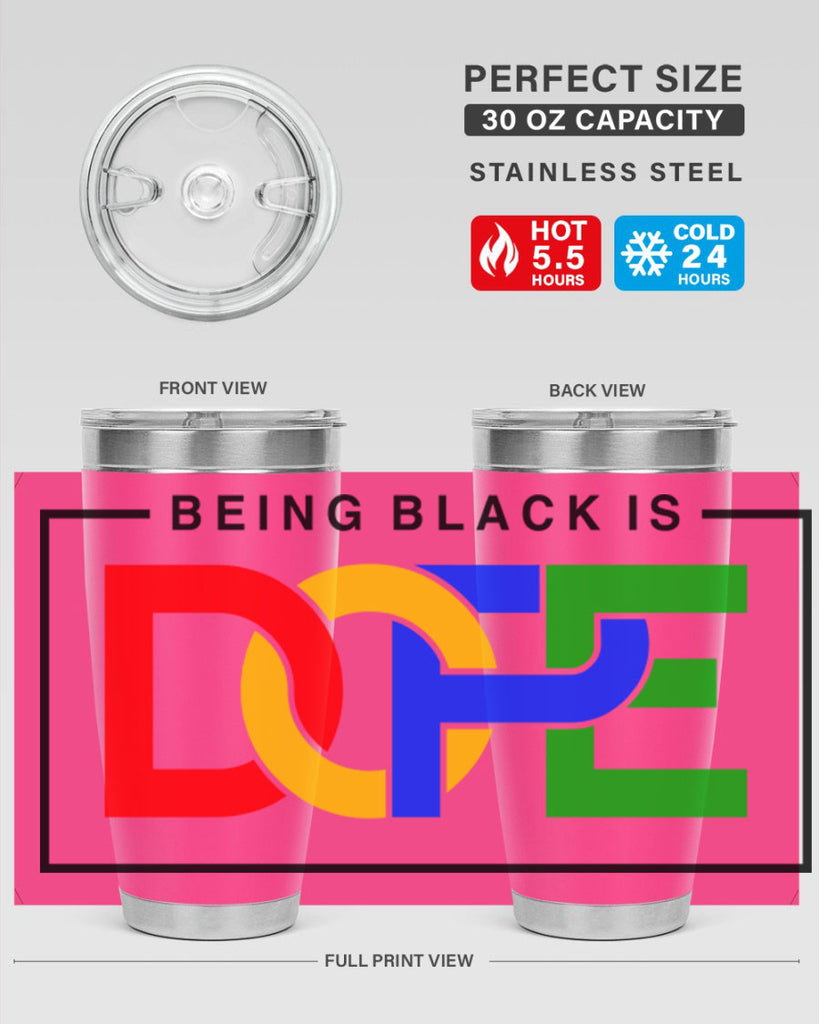 being black is dope 259#- black words phrases- Cotton Tank