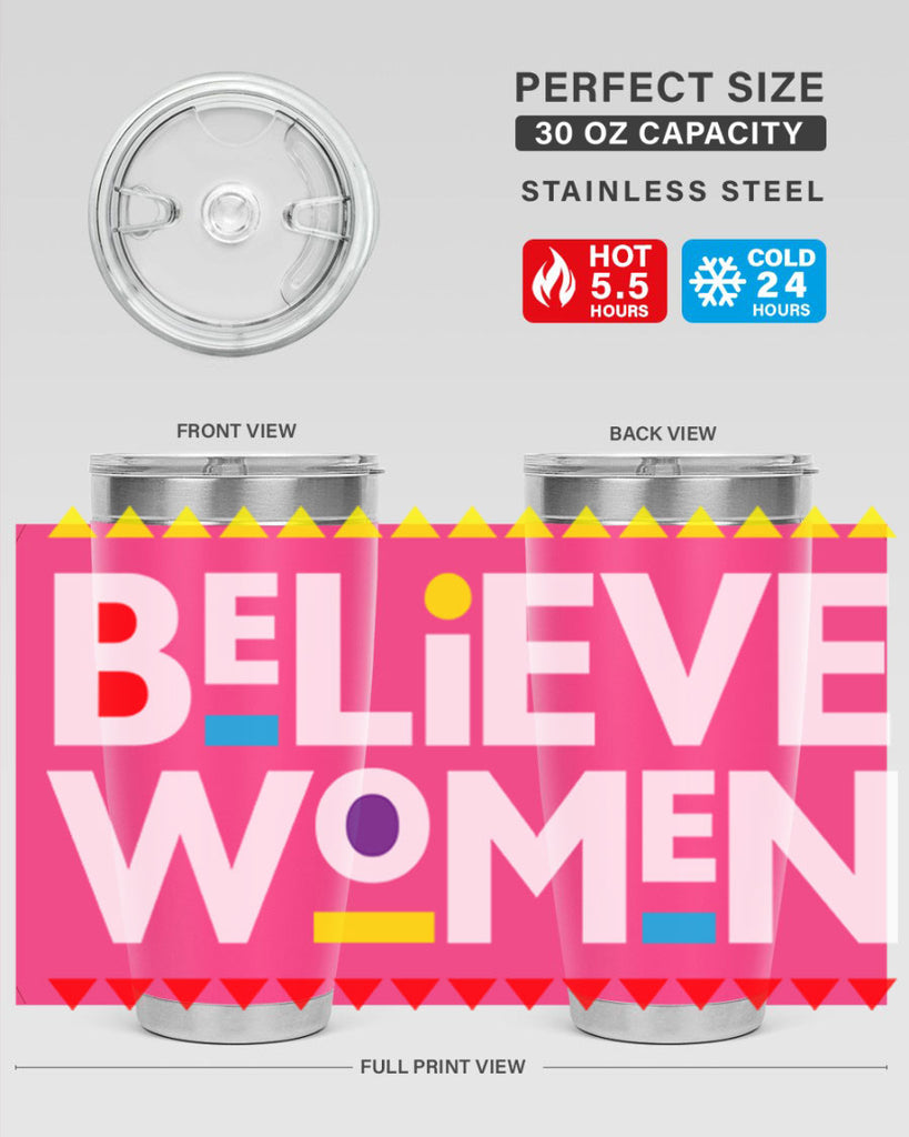 believewomen 254#- black words phrases- Cotton Tank