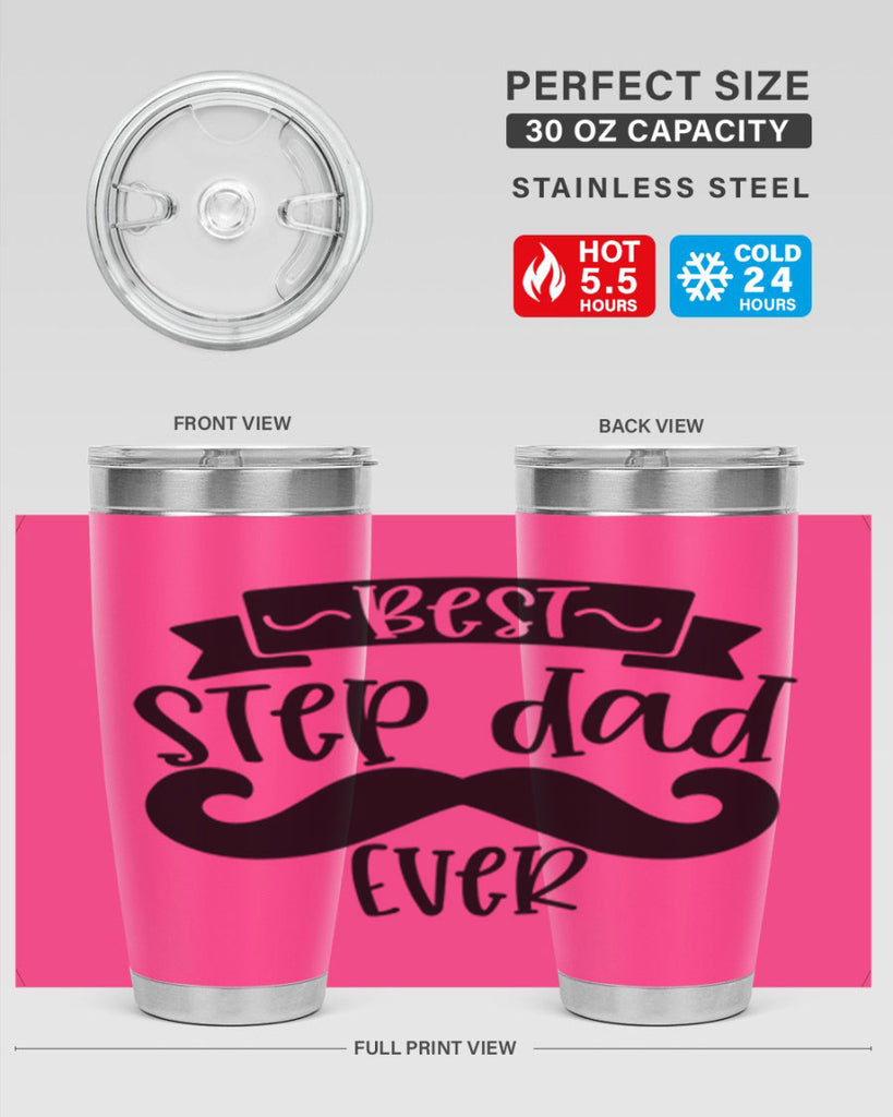 best step dad ever 70#- fathers day- Tumbler