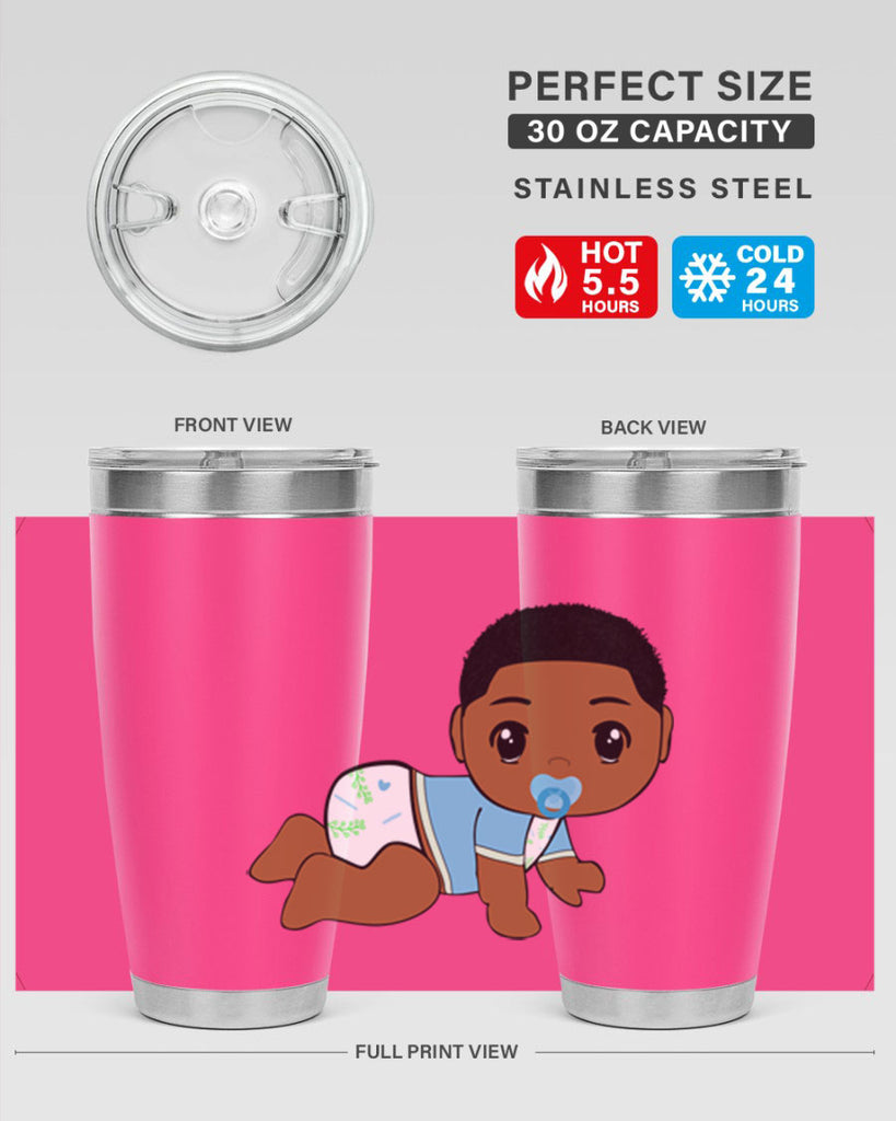 black baby boy 1#- black men - boys- tumbler