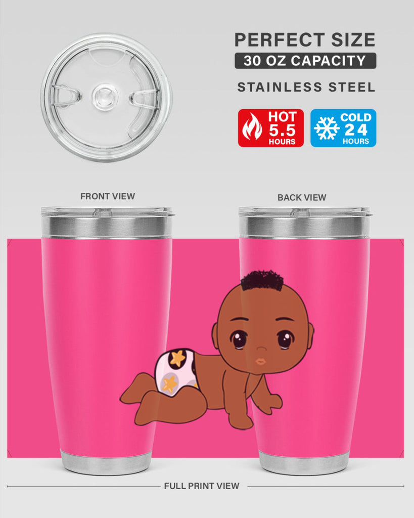 black baby boy 6#- black men - boys- tumbler
