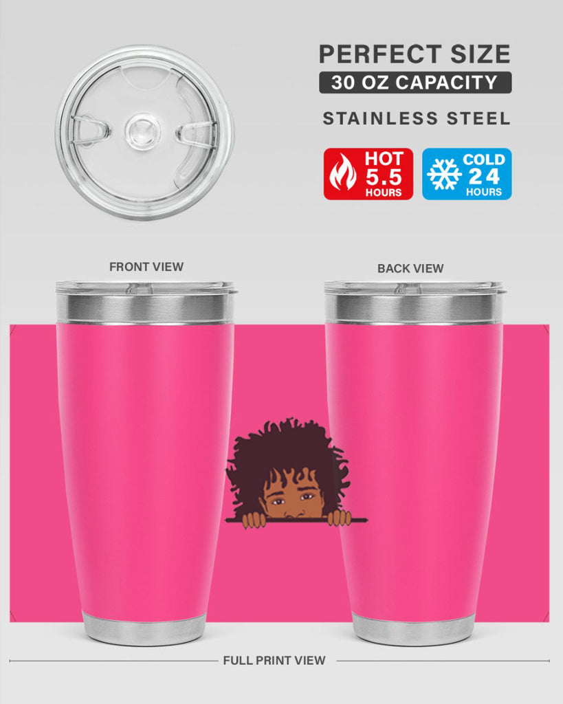 black boy 4#- black men - boys- tumbler