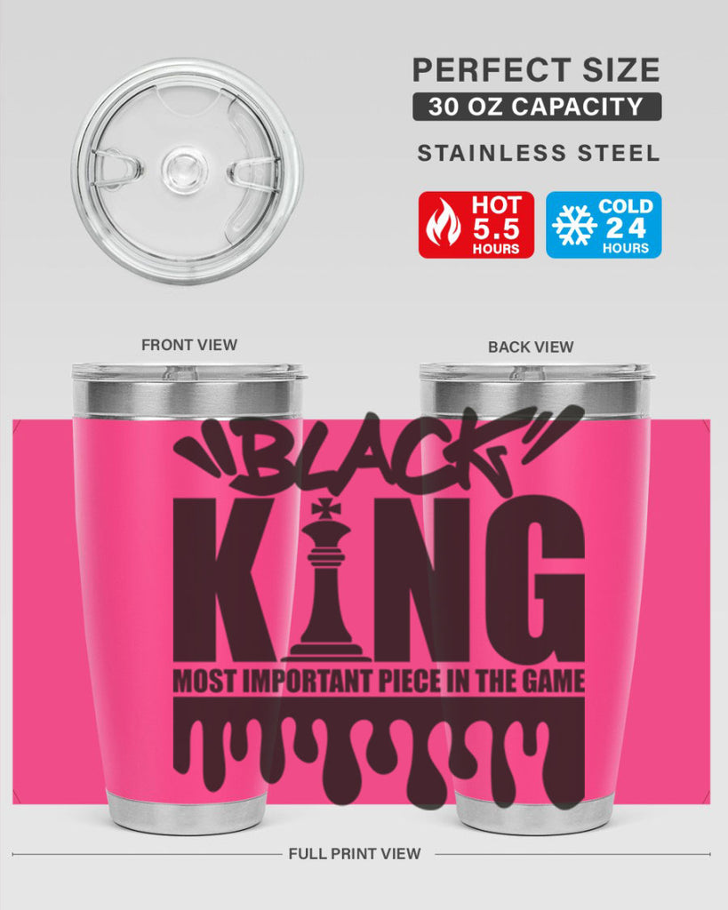 black king 214#- black words phrases- Cotton Tank